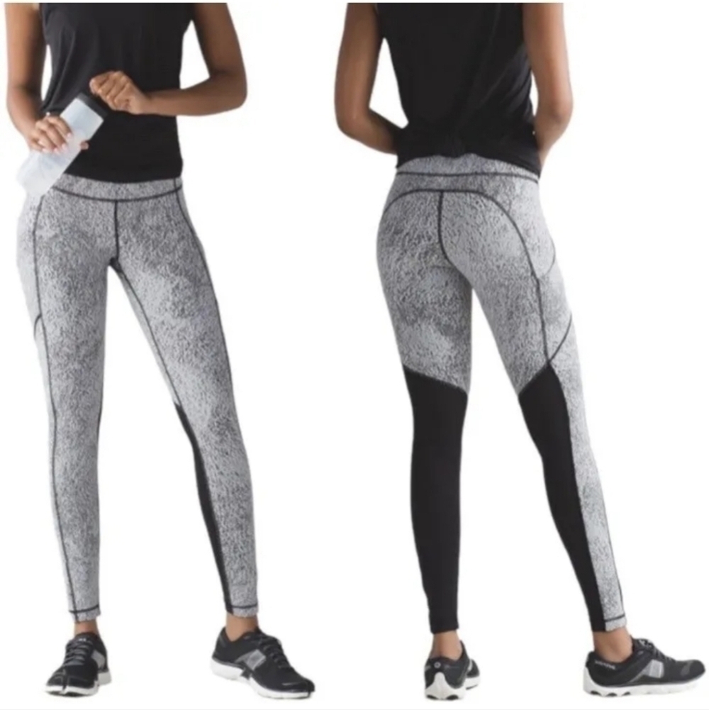 Lululemon Speed Tight V in Spray Jacquard, Sz 4